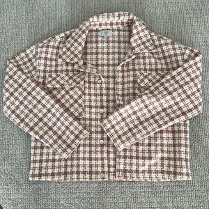 Nordstrom pink and white jacket size M